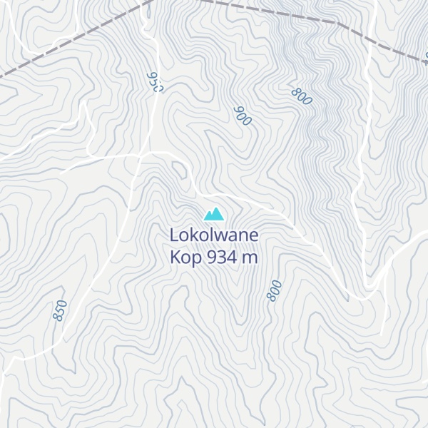 Map of Lokolwane Kop