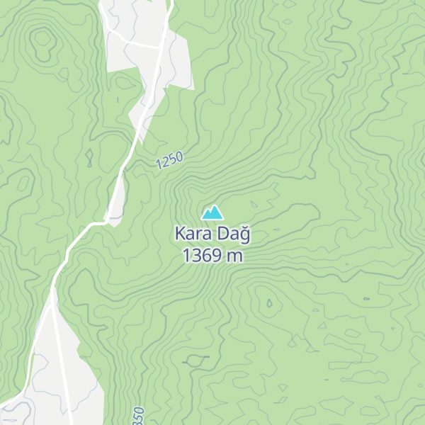 Map of Kara Dağ