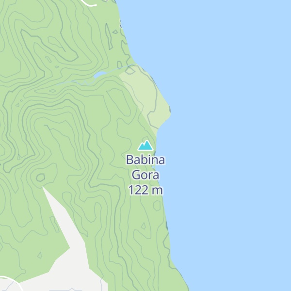 Map of Babina Gora