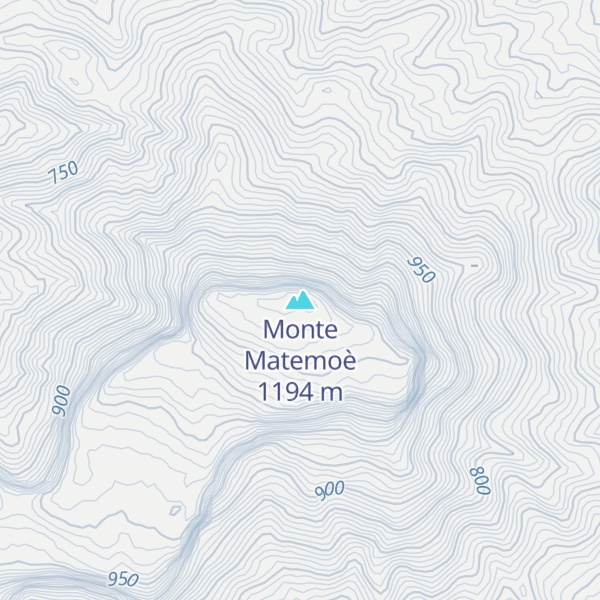 Map of Monte Matemoè