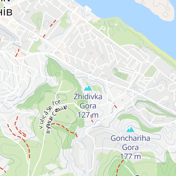 Map of Zhidivka Gora