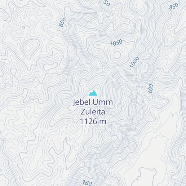 Map of Jebel Umm Zuleita