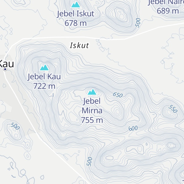 Map of Jebel Mirna