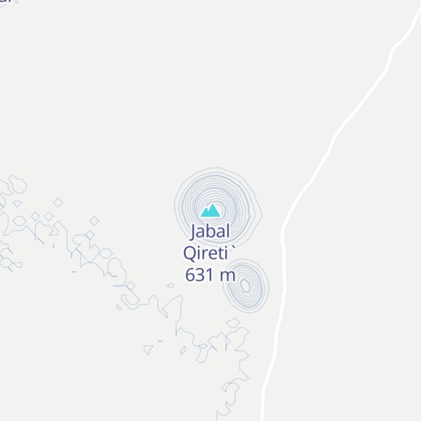 Map of Jabal Qireti`