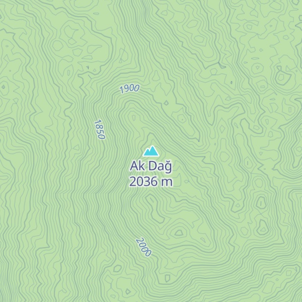Map of Ak Dağ