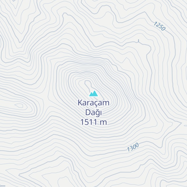 Map of Karaçam Dağı