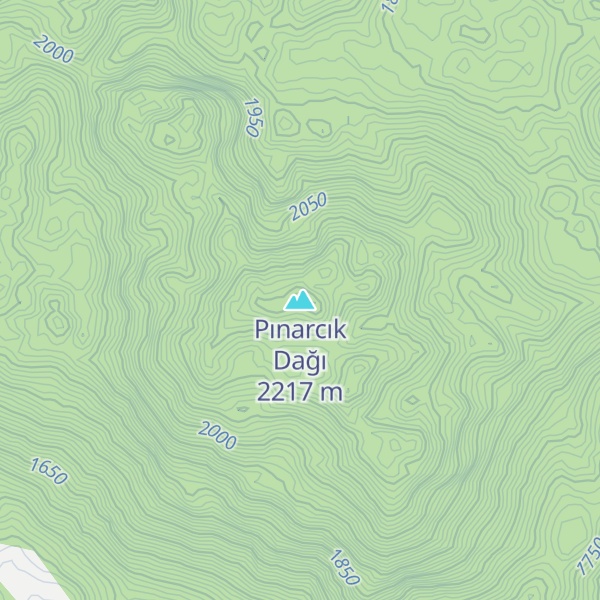 Map of Pınarcık Dağı