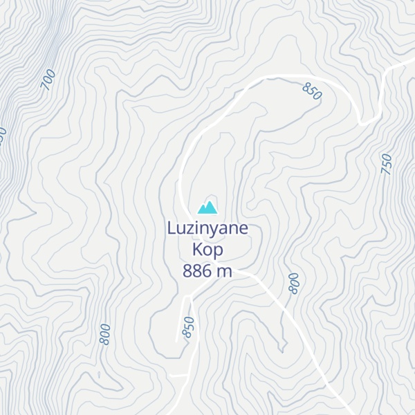 Map of Luzinyane Kop