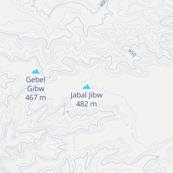 Map of Jabal Jibw