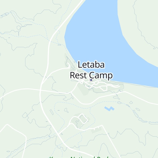 Map of Reception Letaba Rest Camp