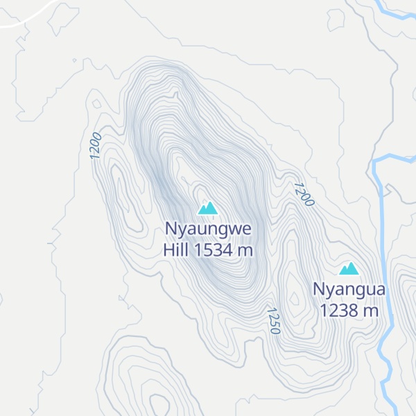 Map of Nyaungwe Hill