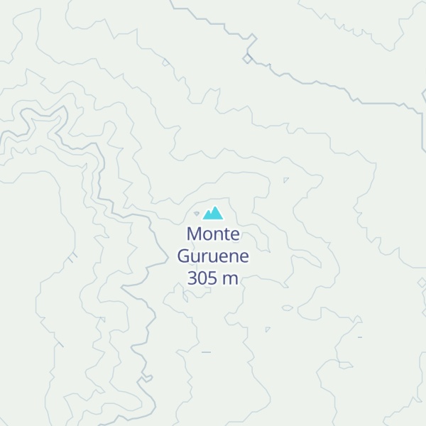 Map of Monte Guruene