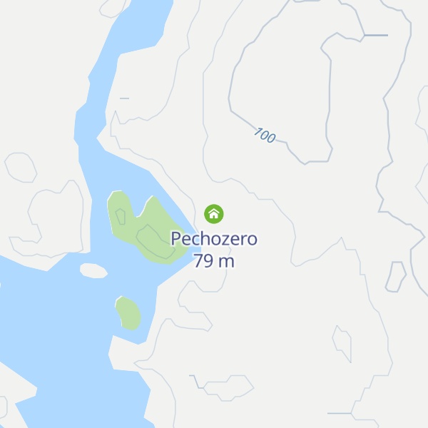 Map of Pechozero
