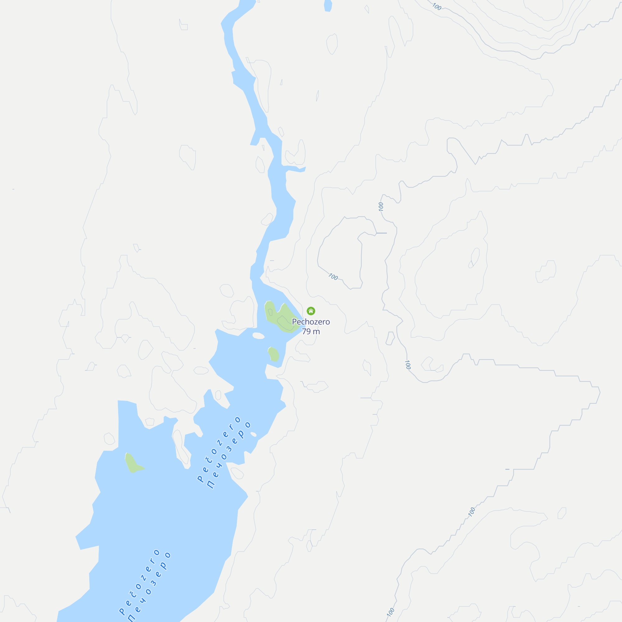 Pechozero map