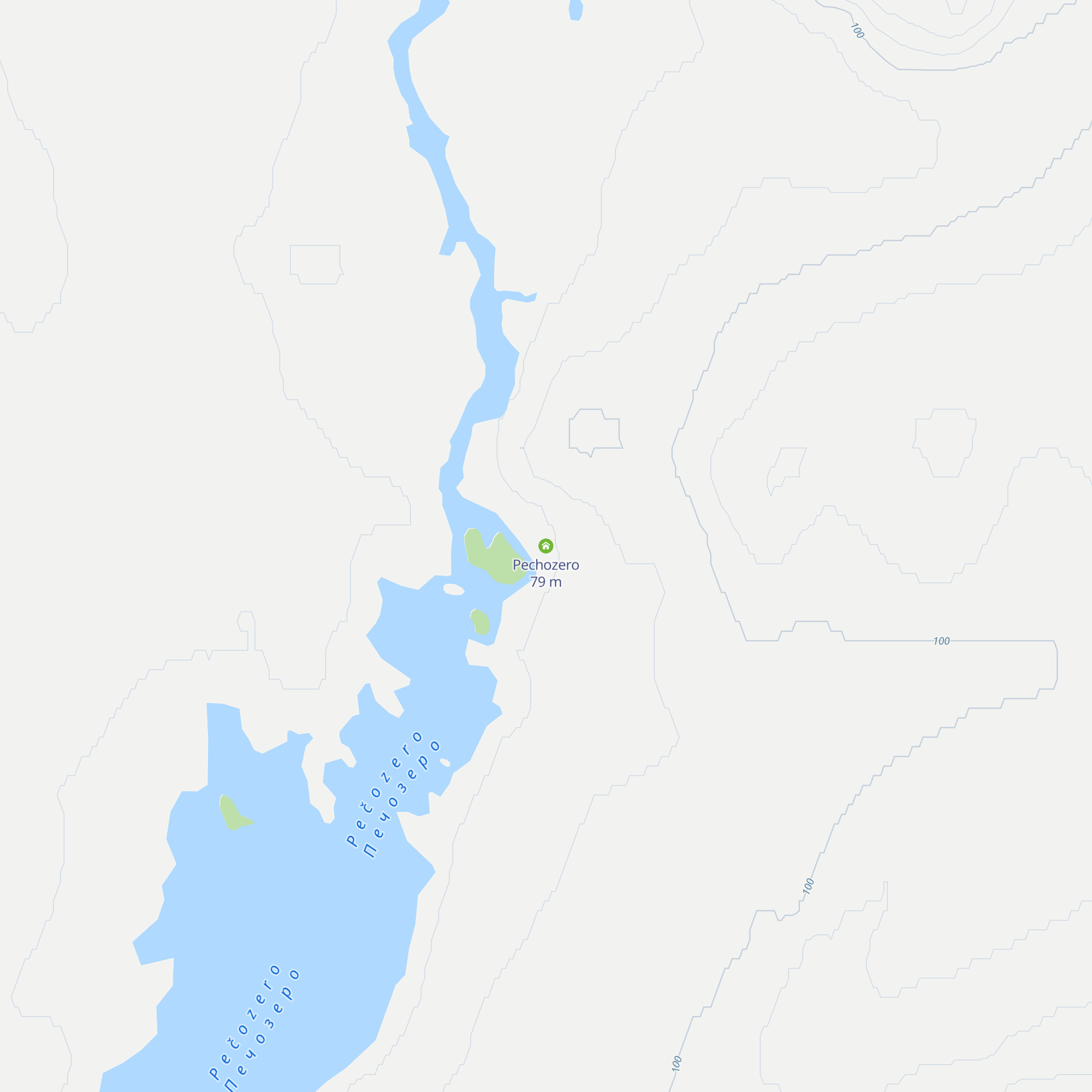 Pechozero map