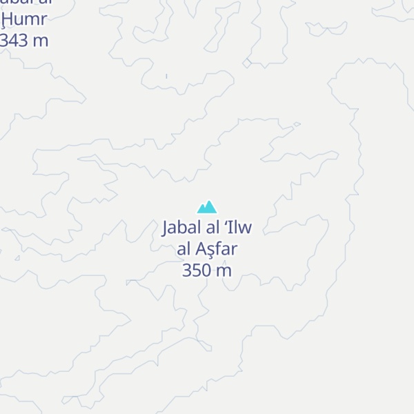 Map of Jabal al ‘Ilw al Aşfar