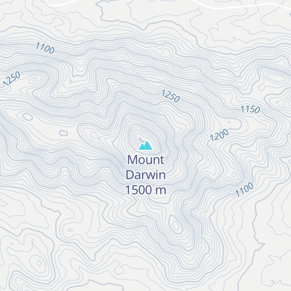 Map of Mount Darwin