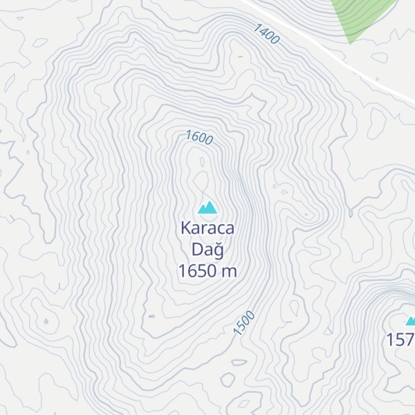 Map of Karaca Dağ