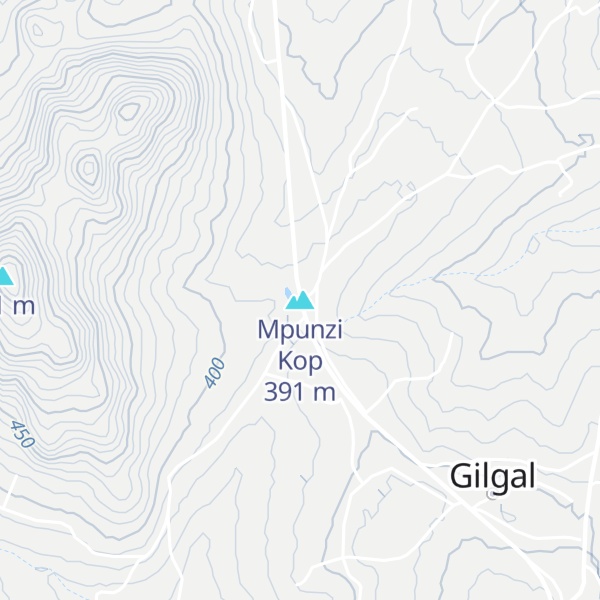 Map of Mpunzi Kop