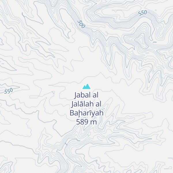 Map of Jabal al Jalālah al Baḩarīyah