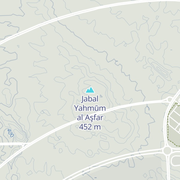 Map of Jabal Yahmūm al Aşfar