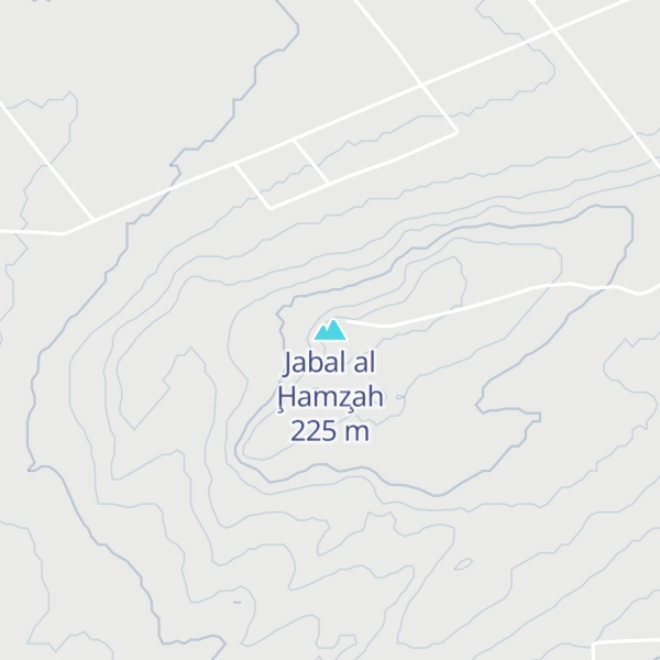 Map of Jabal al Ḩamz̧ah