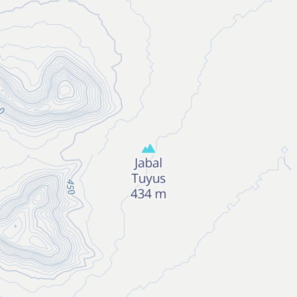 Map of Jabal Tuyus