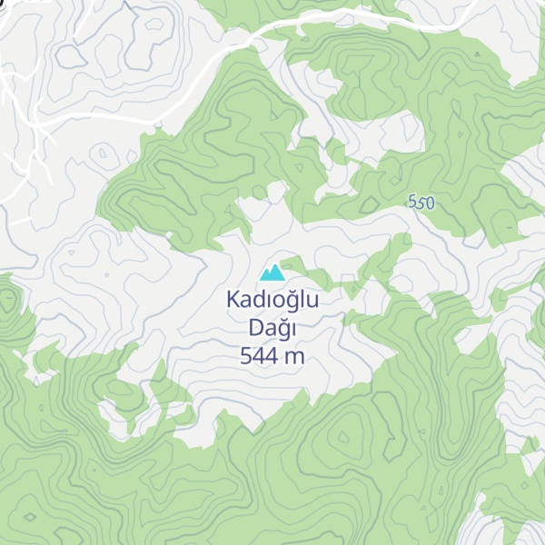 Map of Kadıoğlu Dağı