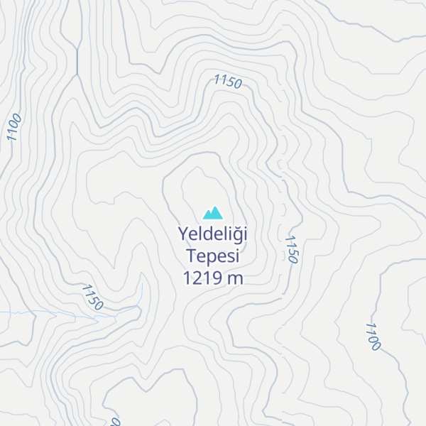 Map of Yeldeliği Tepesi