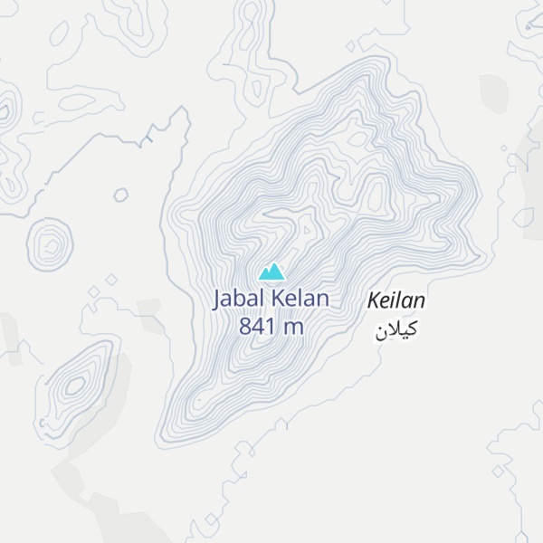 Map of Jabal Kelan