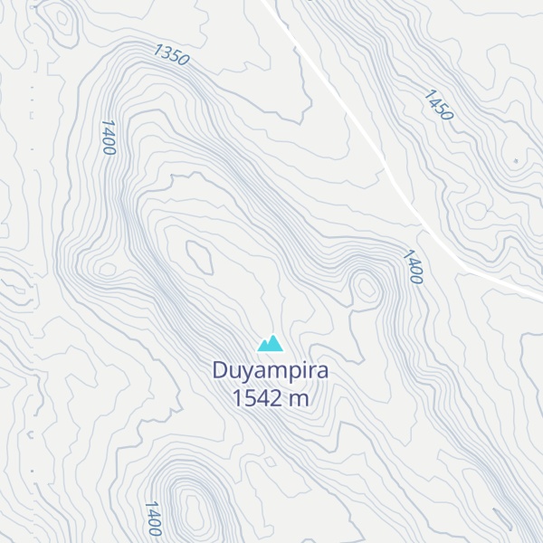 Map of Zenda Mountain