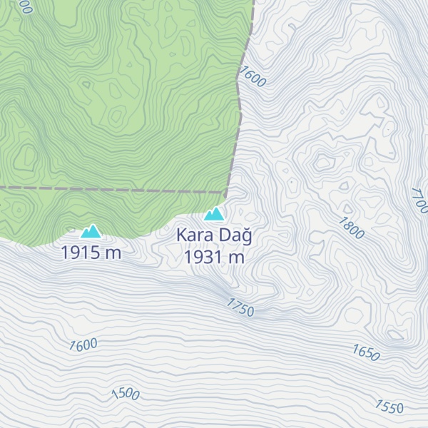 Map of Kara Dağ