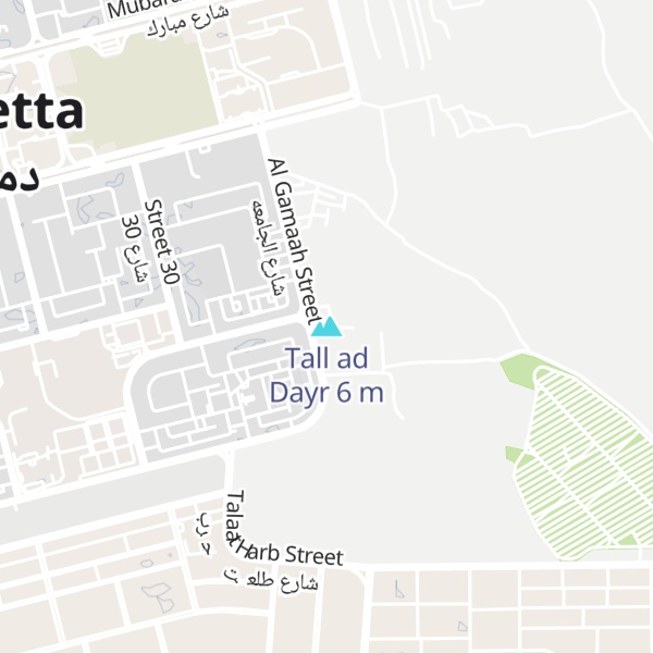 Map of Tall ad Dayr