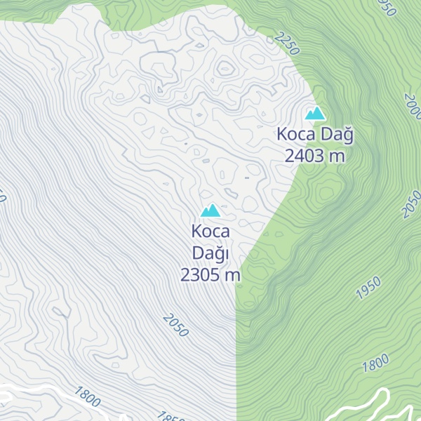 Map of Koca Dağı