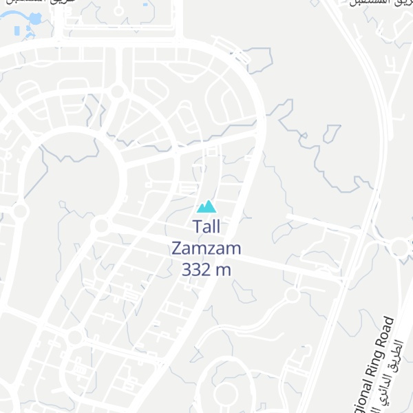 Map of Tall Zamzam