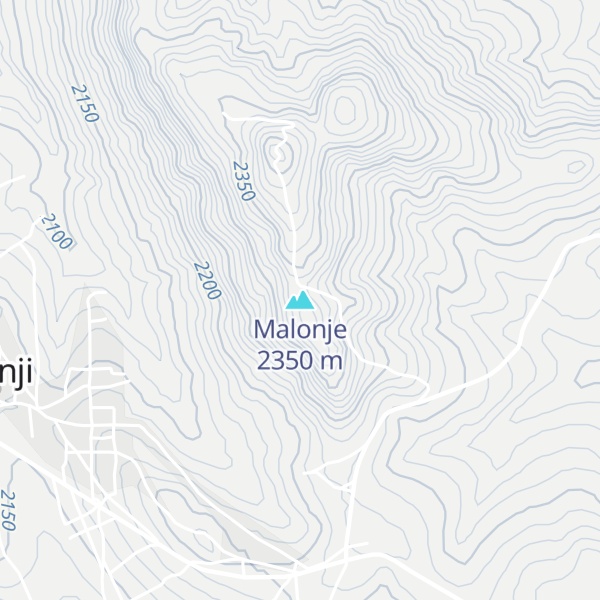 Map of Malonje