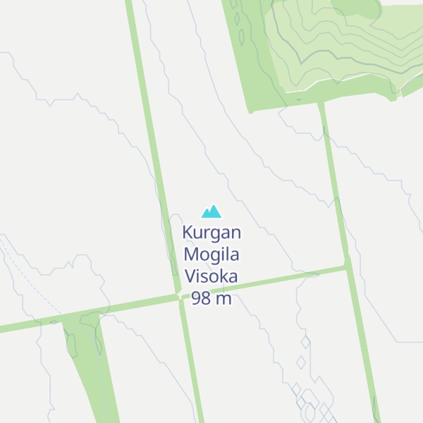 Map of Kurgan Mogila Visoka