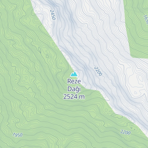 Map of Reze Dağı