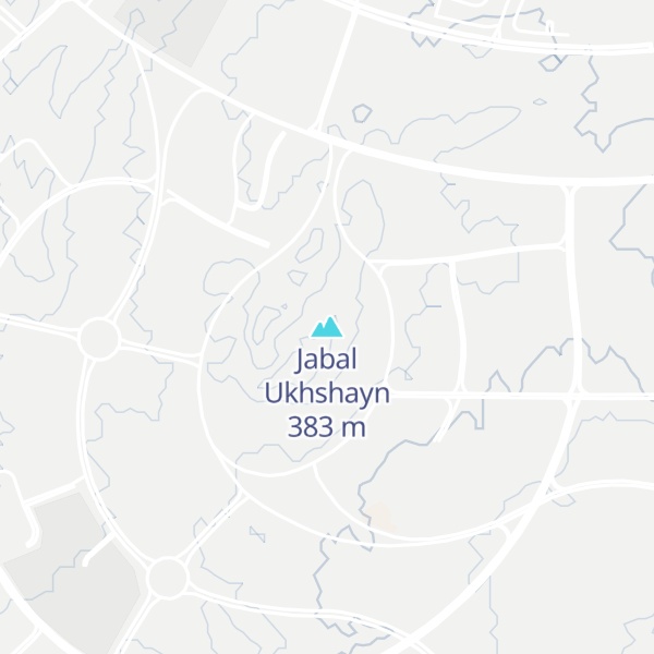 Map of Jabal Ukhshayn