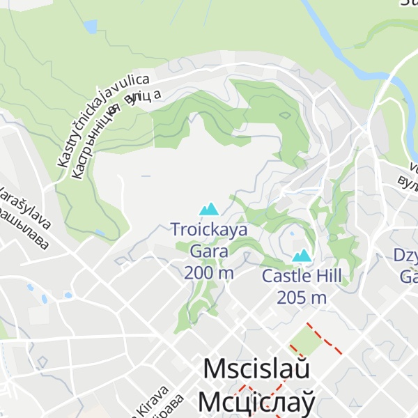 Map of Troickaya Gara