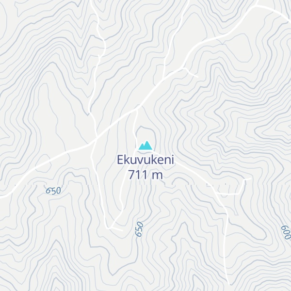 Map of Ekuvukeni