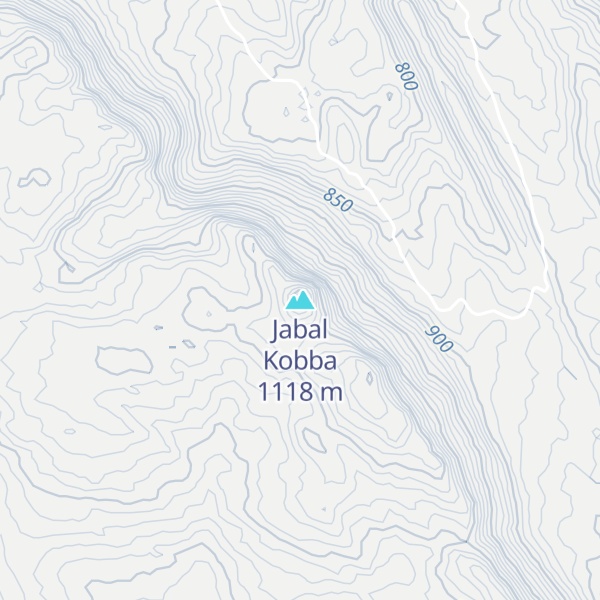 Map of Jabal Kobba