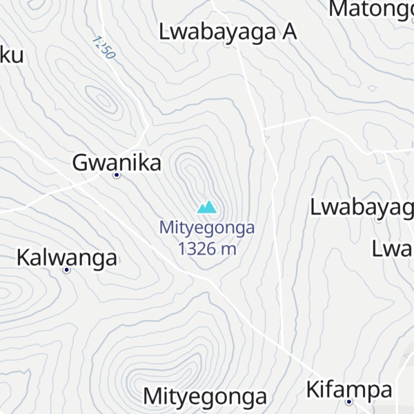 Map of Mityegonga