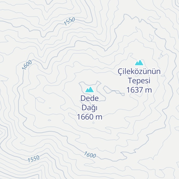 Map of Dede Dağı
