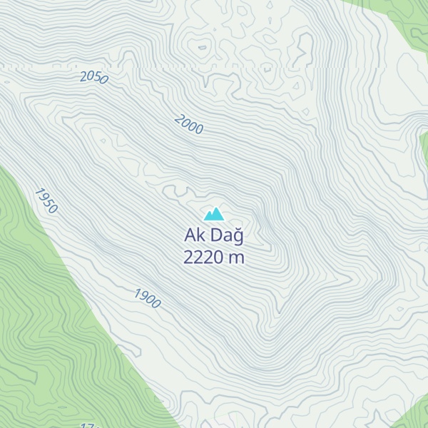 Map of Ak Dağ