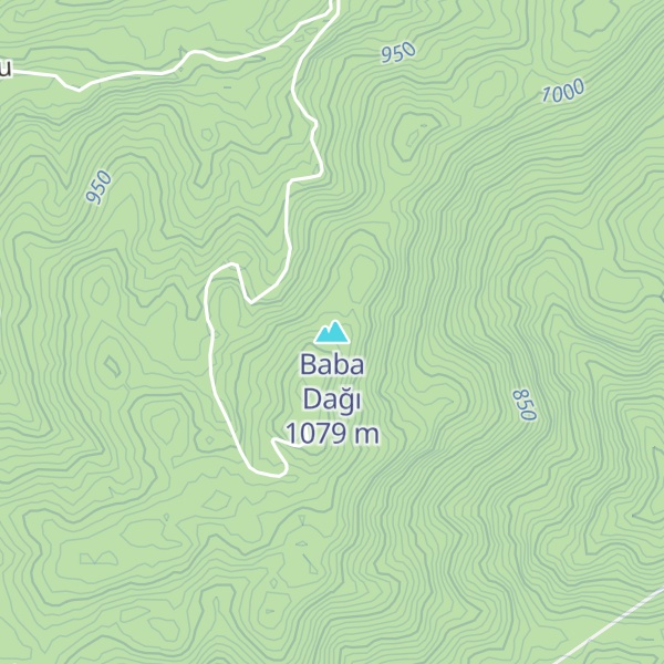 Map of Baba Dağı