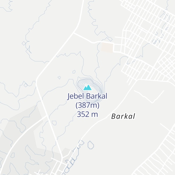 Map of Jebel Barkal (387m)