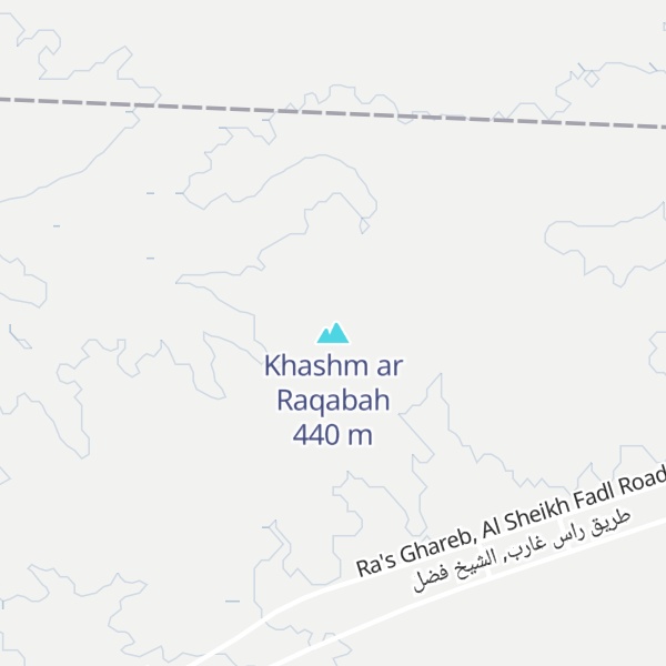 Map of Khashm ar Raqabah