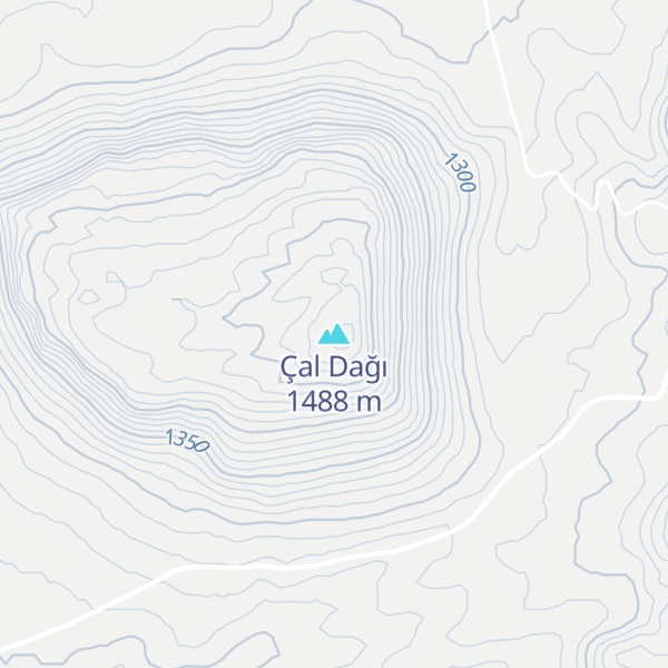 Map of Çal Dağı
