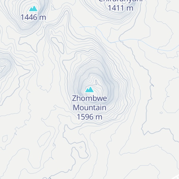 Map of Zhombwe Mountain